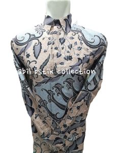 Kemeja Batik Pria Lengan Panjang Katun ADRM