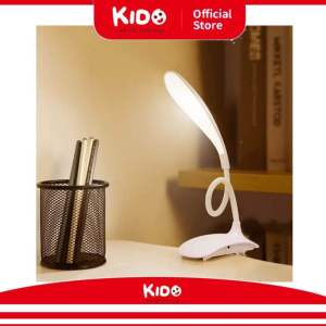 Lampu Belajar LED Meja Stand Jepit 6210 Desk Lamp Clip LED Terang Elastik fleksibel Lamp Cool White 5V 1A USB