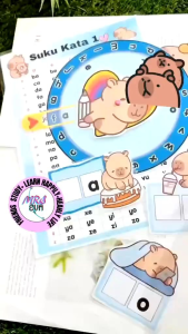 Capybara •BM Suku Kata Wheel | Suitable 4-8 Years Old | Preschool Learning