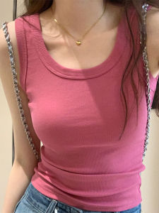 Áo Ba Lỗ Cotton Ôm Vừa Vặn Mùa Hè Cho Nữ Áo Ba Lỗ Thon Gọn Áo Ba Lỗ Thêu Chữ I Áo Ba Lỗ Cotton Rộng Rãi Áo Ba Lỗ Nữ