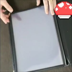 4/6 Page Menu Cover Transparent Restaurant Menu Paper Holder Covers A4 Menu Book