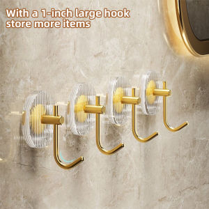 1-3Pcs Self-adhesive Acrylic Wall Hooks Bathroom Hooks for Hanging Key Bag Hat Towel Holders Waterproof Hook Home Accessories