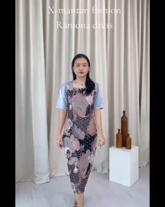 [ X-MANTAN ] DRESS RAMONA / dress pesta premium / gaun pesta / dress matal / dress terbaru (GOOD QUALITY)