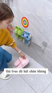 Giá Treo Khăn Nhà Tắm Cốc Hút Góc Tường Xoay 180 Độ Thanh Treo Đa Năng Kèm Móc Tăng Giảm Chiều Dài MEHOM - KNT03