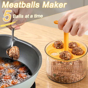 1pc Meatball Maker Kitchen Extruded Meatball Making Tool Frikadeller Maker Meat Ball Mold Plastic Translucent Meatball Shaper