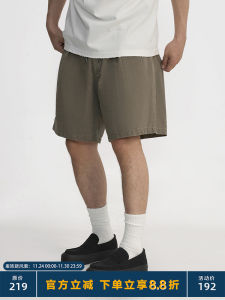 TOPTIER BRO Vintage Washed Pure Cotton Workwear Shorts Mens Casual Five-Quarter Length Mid-Waist Loose Fit Summer Shorts