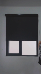 Solid color roller blinds100% Blackout Window Roller Shades Korean Blackout Roller Blinds For home office With dust cover 60/80/100/110/120/130/140/150/160/180×200cm