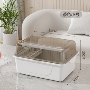 Baby Bottle Storage Box Shelf Drying Rack Dustproof Cover Infant Supplementary Food Utensils Storage Box Sanbeqi Brand