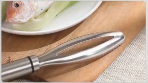 COD LISM Pengupas Sisik Ikan Fish Scales Scraper Peeler Stainless Steel - FKW24 / Alat Pembersih Sisik Ikan Stainless Steel Anti Karat / Fish Scale Skin Remover Scraper Serutan Pengupas Penghilang Kulit Peeler Serut