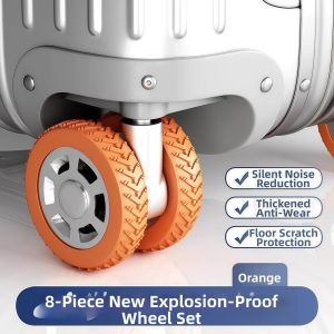 Silent Rubber Luggage Wheel Protection Sleeve