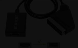 HDMI-Tương Thích Với Scart Bộ Chuyển Đổi Cáp Âm Thanh Video Tiêu Thụ Điện Năng Thấp Đầu Nối Nam-Nữ Cho Đầu DVD TV Box