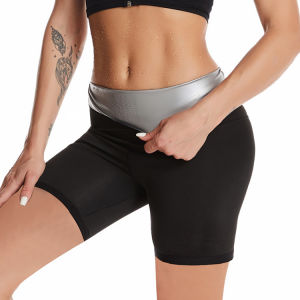 HIKAYAผู้หญิงซาวน่ากางเกงซับเหงื่อThermoตัวควบคุมไขมันLegging Bodyออกกำลังกายกระชับรูปร่างตัวควบคุมการยืดกางเกงเอวกางเกงขาสั้นบาง