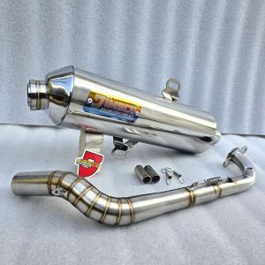 Knalpot Standar Racing Vario Aerox Nmax PCX Beat Scoopy Mio J M3 GT Mio sporty Smile Lexi Genio Original JIMSCO Racing stenlis inlet 38mm