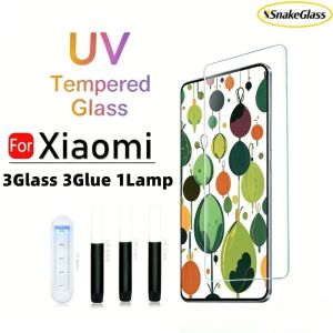 3D Curved Full Glue UV Tempered Glass for Xiaomi 15 14 13 Ultra Screen Protector for Xiaomi 15 14 13 Pro 15S Pro 13Lite 11 10 5G