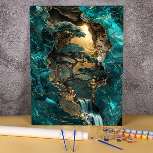 Diy Painting By Numbers Tree Buddha Picture Paint By Numbers On Canvas Bedroom Wall Home Decoration Adults Number Drawing