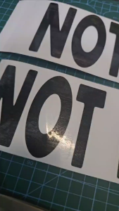 NOT FOR HIRE (2pcs) STICKER VINYL DECALS CUT-OUT (Big sizes available)