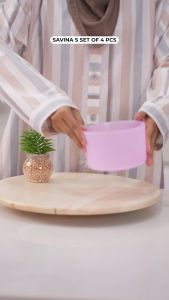 Toples Plastik Murah & Praktis: Savina Junior Set 4 Pcs