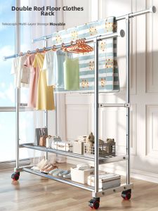 SHUHONG | Stainless Steel Heavy Duty Adjustable Drying Rack for Indoor Outdoor Balcony
