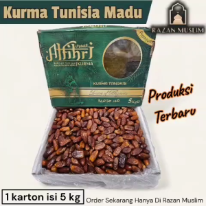 Kurma Tunisia Madu ALFIHRI Algerian Deglet Nour Dates 5kg | Kurma Premium Manis Lembut