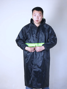 เสื้อกันฝนแบบมีฮู้ด คลุมยาว กันฝนแรง สำหรับคนทำงานกลางแจ้ง