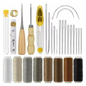 29PCS/Set Sewing Upholstery Repair Kit Leather Craft Tools Set for DIY Leather Craft Repair Sewing Needles