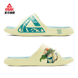 Peak Mens Basketball Sports Slippers Summer Outdoor Anti-Slip Couple Beach Sandals Breathable Comfortable Leather Splicing