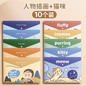High Capacity PVC File Bag A4 Document Storage Organizer for Students And Office Waterproof Snap Closure Cartoon Design for Boys And Girls