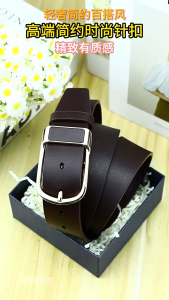 Thắt lưng nam khóa da thời trang cao cấp phong cách sang trọng