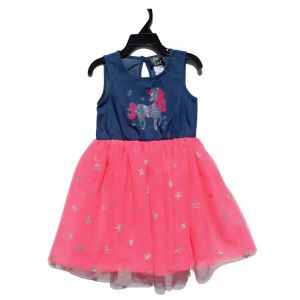 Pink & Violet @ Unicorn Princes Tulle Dress with Sparking Stars