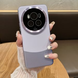 Huawei Mate80 Compatible Honor Magic7/06 Ultra-Thin Luxury Leather Phone Case Full Lens Protection Anti-Fall for Women Couples