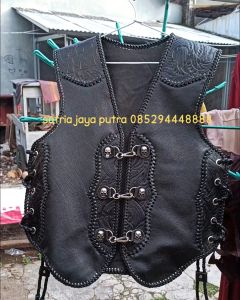 rompi kulit asli sapi srangken full rajut curving