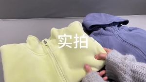 alo Áo hoodie mùa thu đông lông cừu dày cổ đứng áo thể thao rộng áo khoác ngắn ấm áp trang phục yoga