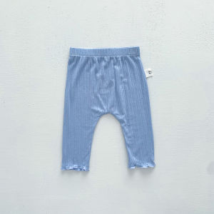 Baby Girl Leggings Summer Ultra-Thin Kids Cropped Trousers Baby Outerwear Anti Mosquito Pants Easiest for Match Stretch Pants
