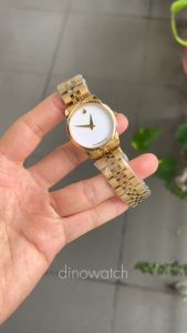 Đồng Hồ Nữ MOVA 6024L Classic 2 Kim Dây Thép Kính Sapphire Size 28mm Chuẩn Máy Quartz Nhật MVD