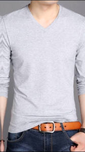 [ Mặc Là Mê * ] Áo thun thu đông nam dài tay cổ tim chất cotton co giãn dáng body thời trang