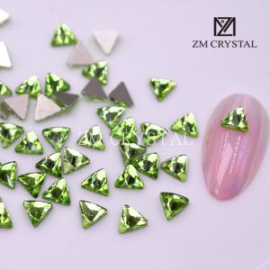 2 Pieces Yellow Bells Green Light Green Nail Art Irregular Diamond Gold Bottom Nail Decorations Water Diamond Any Skin Type