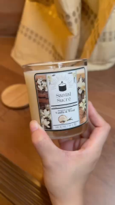 Santal Sucré Candle🍦┃เทียนหอมกลิ่นวานิลลาและไม้หอม┃220g. 🕯┃HoC