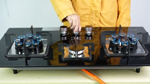 🔥🔥CHRIS Hot Sale LPG gas stove with timer stove 3 burner table top Battery stove gas cooker for Kitchen dapur gas memasak