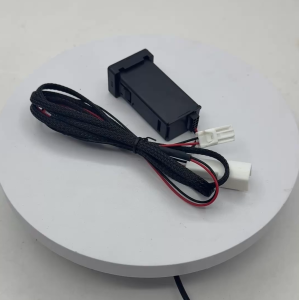 For Toyota Prado 150 2014-2018 1PC USB Car Charger Switch Panel QC3.0 PD Fast Charging Outlet Power Adapter Phone Voltmeter 12V