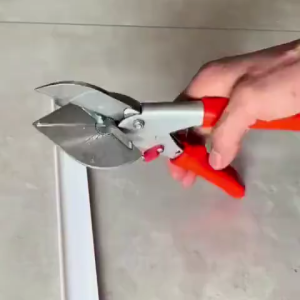 Kéo cắt góc đa năng với tay cầm màu cam lưỡi dao sắc bén thước đo góc cắt ống nhựa ống kim loại dây điện và ống nước.