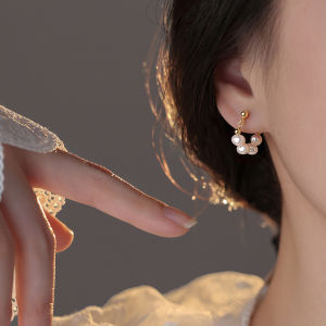 Elegant Pearl 925 Sterling Silver Earrings Womens Fashion Luxury Sensation New 2025 Model Handmade Pearl Stud Earrings