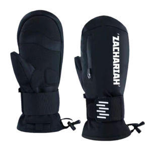ZACHARIAH | Black Warrior Wrist Guard Ski Gloves