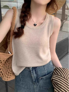 SHUQINGLAI | Áo Dây Không Tay Che Mỡ Hai Bên Mặc Ngược Phía Ngoài Áo Thun Hè
