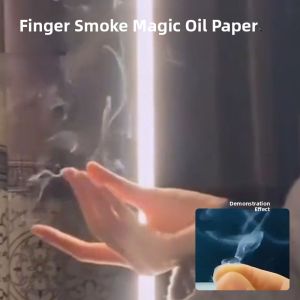 Creative Finger Smoke Magic Trick Paper Halloween Prank Friend Performance Hand Rub Smoke Magic Talent Show Toy for All Ages