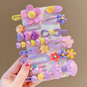 Cute Childrens Hair Clips Dopaamine Girls Hair Accessories Baby Bangs Forehead Card Baby Headwear Korean Style Hair Barrettes