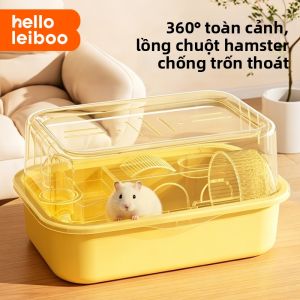 HELLOLEIBOO | Lồng Hamster Kính Trong Suốt Không Gian Lớn