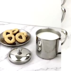 Cawan Air Keluli Tahan Karat SUS 304 dengan penutup/ SUS 304 Stainless Steel Water Cup with lid