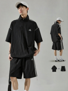 SZON | Bộ Áo T-shirt và Quần Short Mỏng Thoáng Chống Nắng