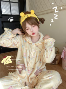 ตุ๊กตาต้นฉบับ ปกเสื้อ ชุดนอนตุ๊กตากํามะหยี่พิมพ์ Snickerdoodle สุนัขเสื้อผ้า < Ne2> แขนยาวหนา < Ne3> สไตล์ผู้หญิง