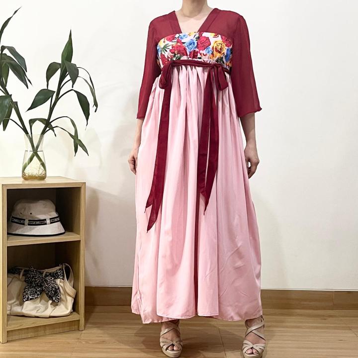 ECLAIRE%20003%20Dress%20Maksi%20Maxi%20Sifon%20Chiffon%20Hanfu%20Imlek%20Lunar%20CNY%20Pesta%20anggun%20Etnis%20Import%20gxooz%20-%20Image%209
